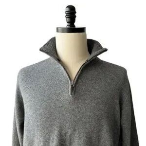Tommy Bahama Paradise Collection Men's Gray Half-Zip Sweater